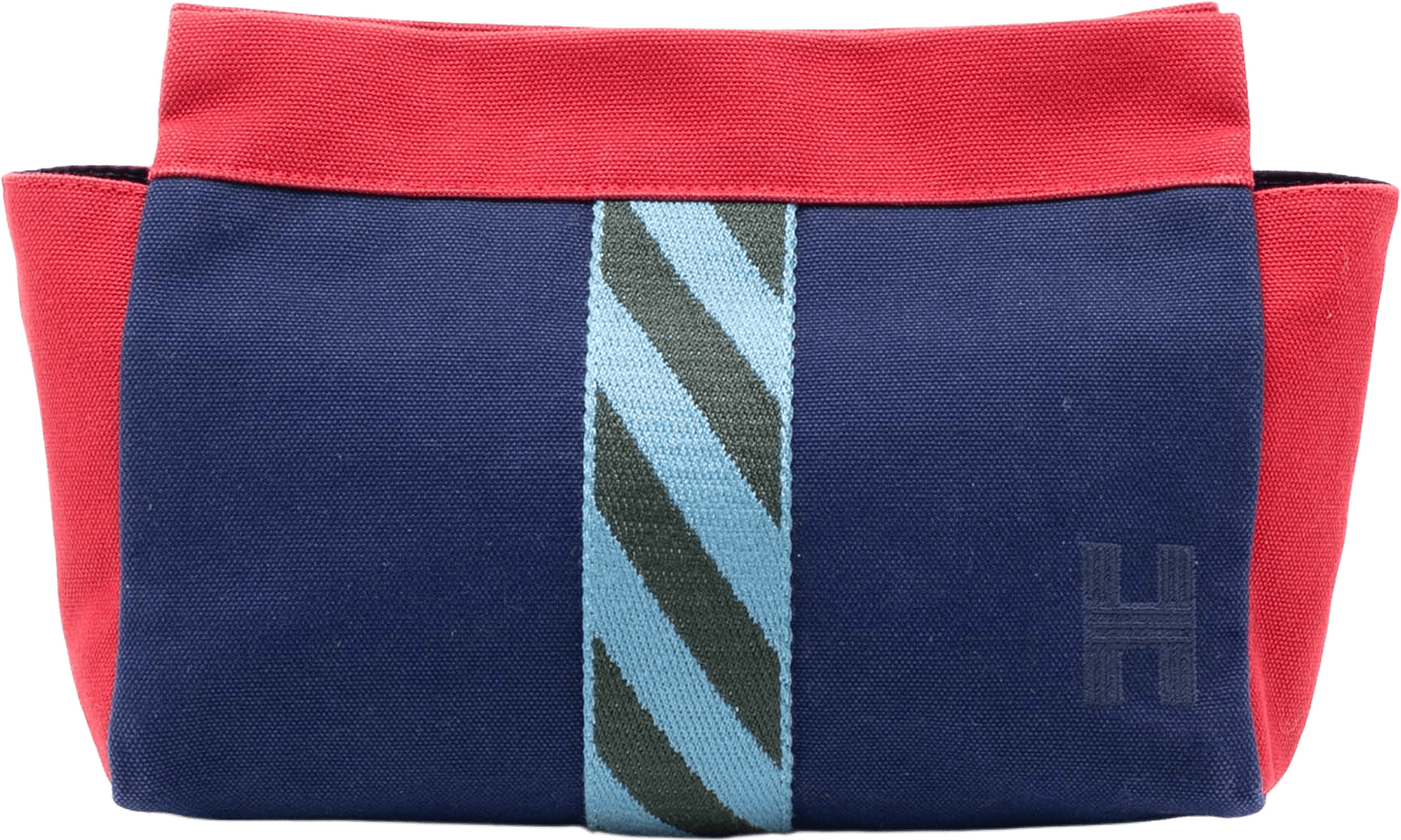 Hermès Canvas Jimetou Jumping Case, från Luxclusif, i färgen navy.