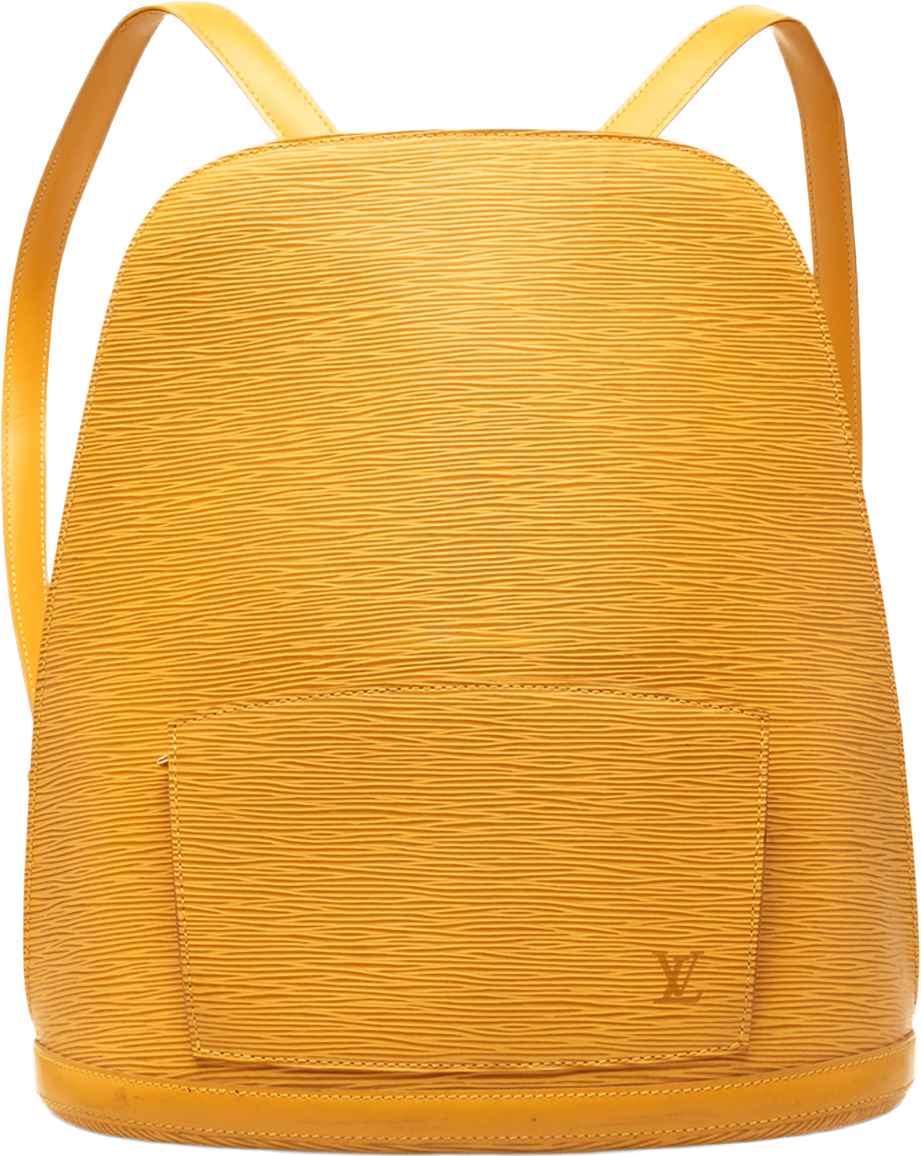 Louis Vuitton Epi Gobelins, från Luxclusif, i färgen gul.