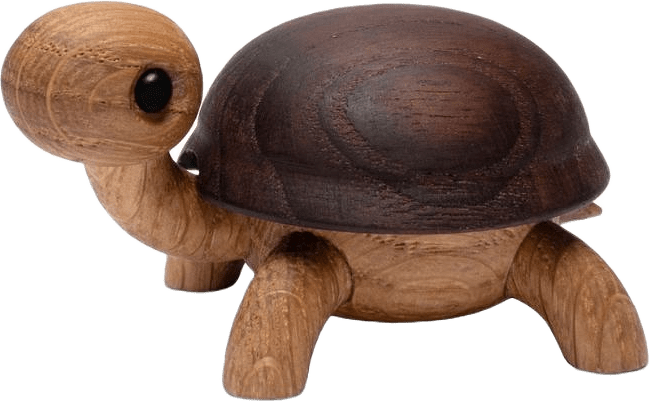 Sporty Sköldpaddeunge Trädekoration 3,5 Cm Ek