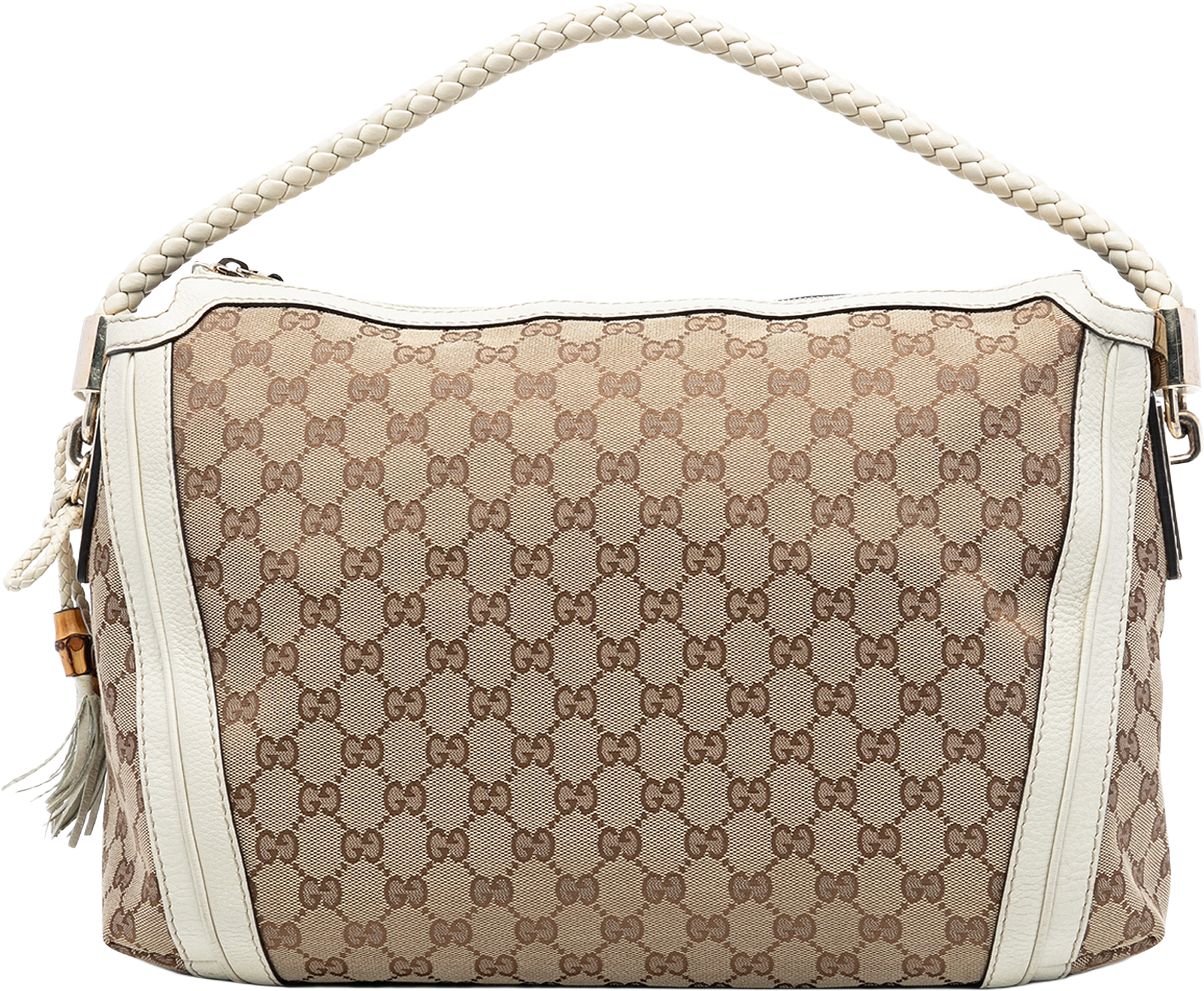 Gucci Medium Gg Canvas Bella Shoulder Bag, från Luxclusif, i färgen beige.