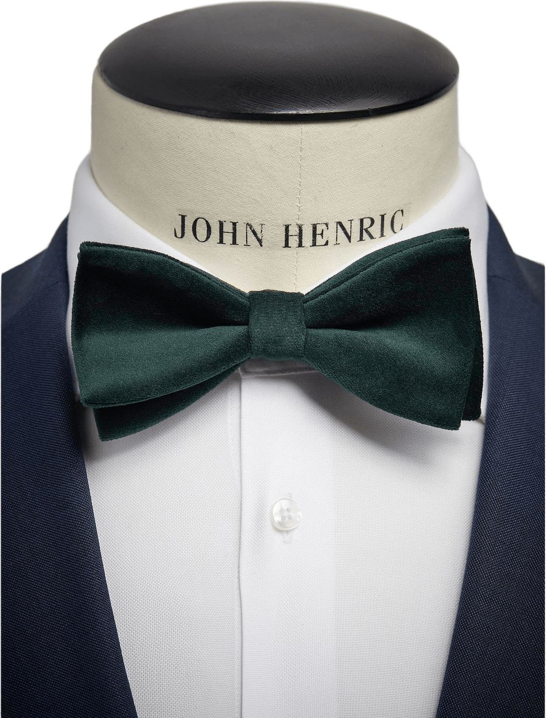 Pre Tied Velvet Bow Tie, från John Henric, i färgen green.
