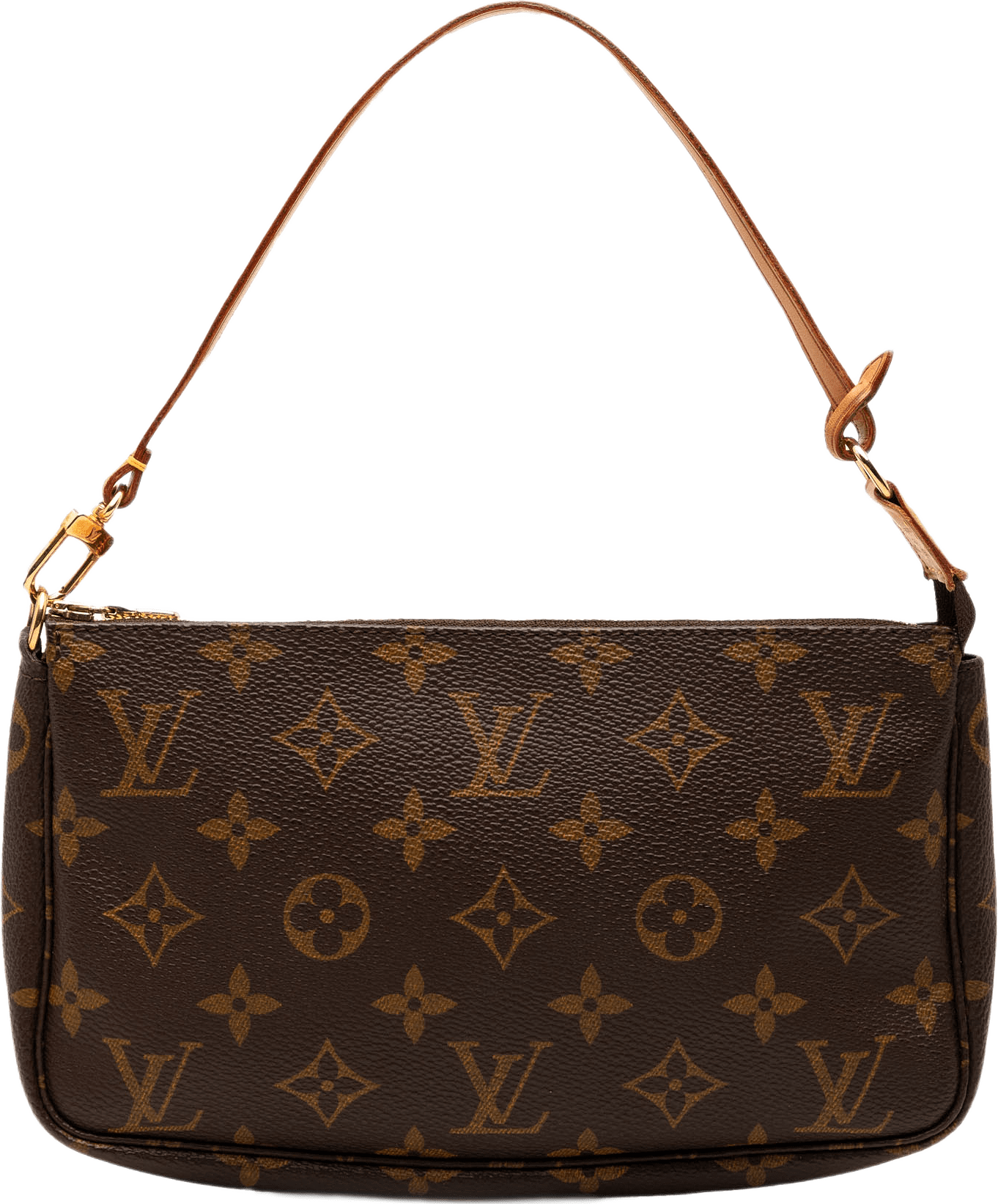 Louis Vuitton Monogram Pochette Accessoires, från Luxclusif, i färgen brun.