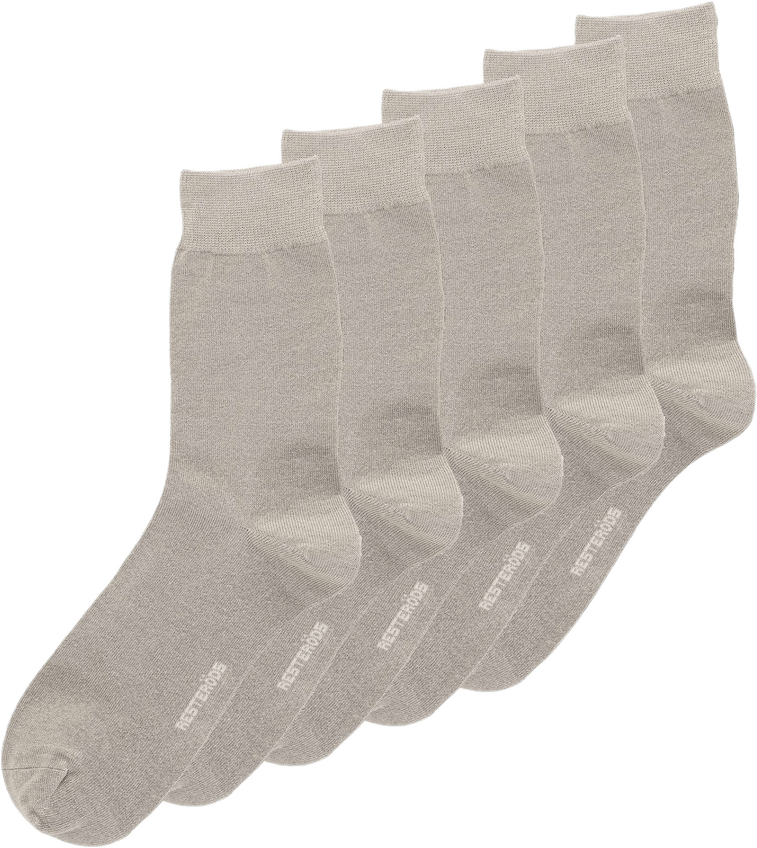 Bambu, Strumpor, 5-pack, Beige, från Resteröds, i färgen beige.
