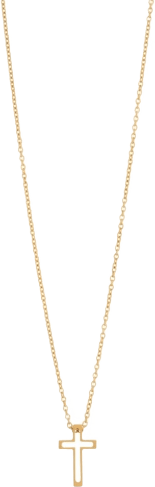 Hallow Steel Necklace Gold, från by BILLGREN, i färgen guld.