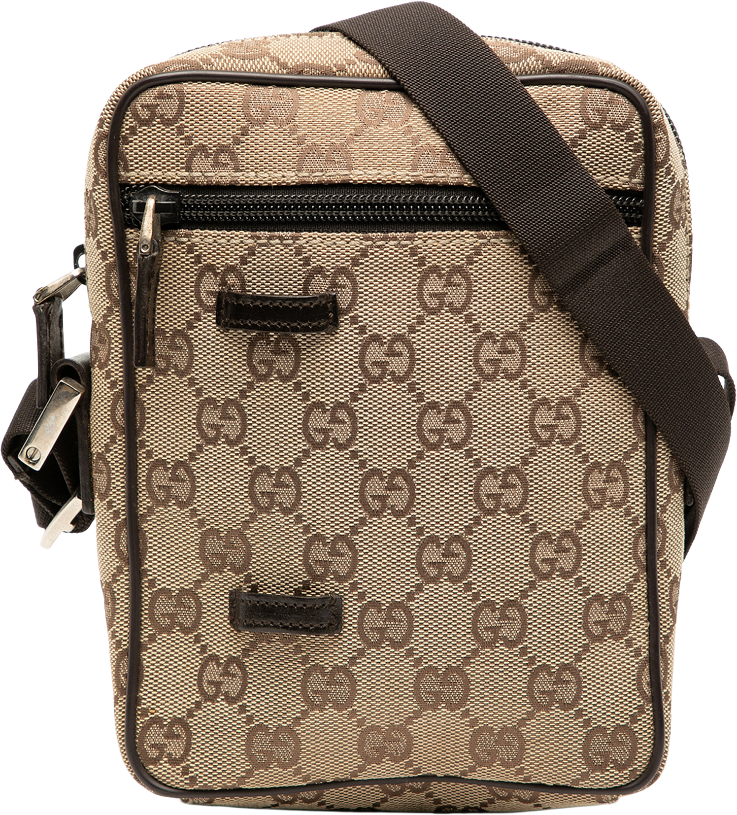 Gucci Gg Canvas Crossbody, från Luxclusif, i färgen beige.