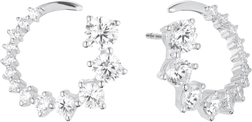 Örhänge Belluno Circolo, från Sif Jakobs Jewellery, i färgen white.