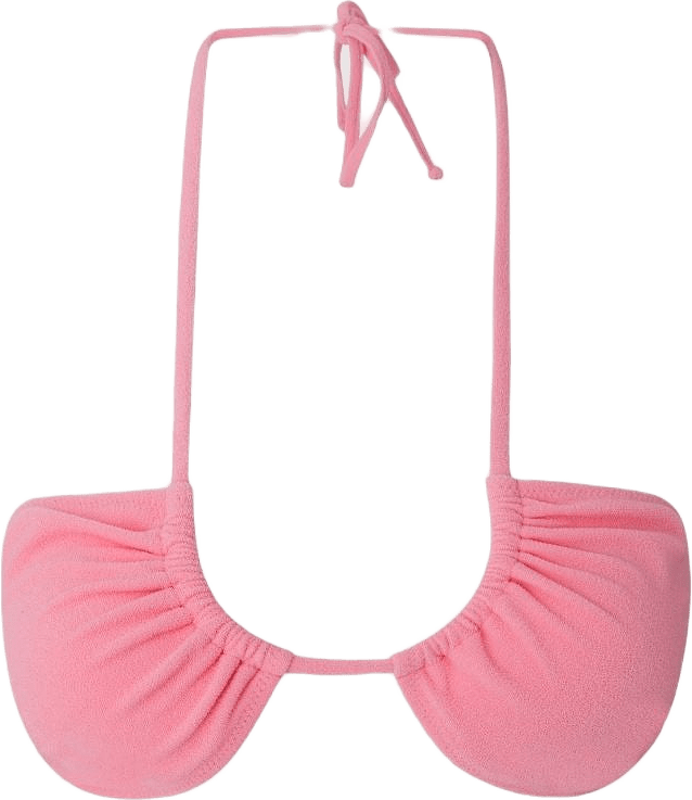 Strappy Bandeau Bikini Top, från Understatement, i färgen candy pink.