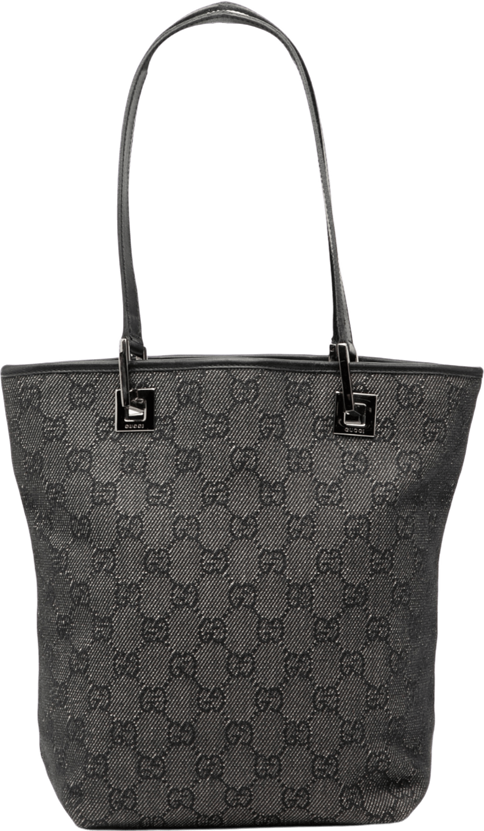 Gucci Gg Denim Shoulder Bag, från Luxclusif, i färgen dark gray.