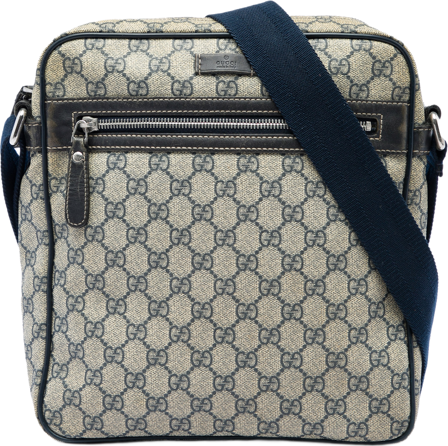 Gucci Gg Supreme Crossbody, från Luxclusif, i färgen beige.