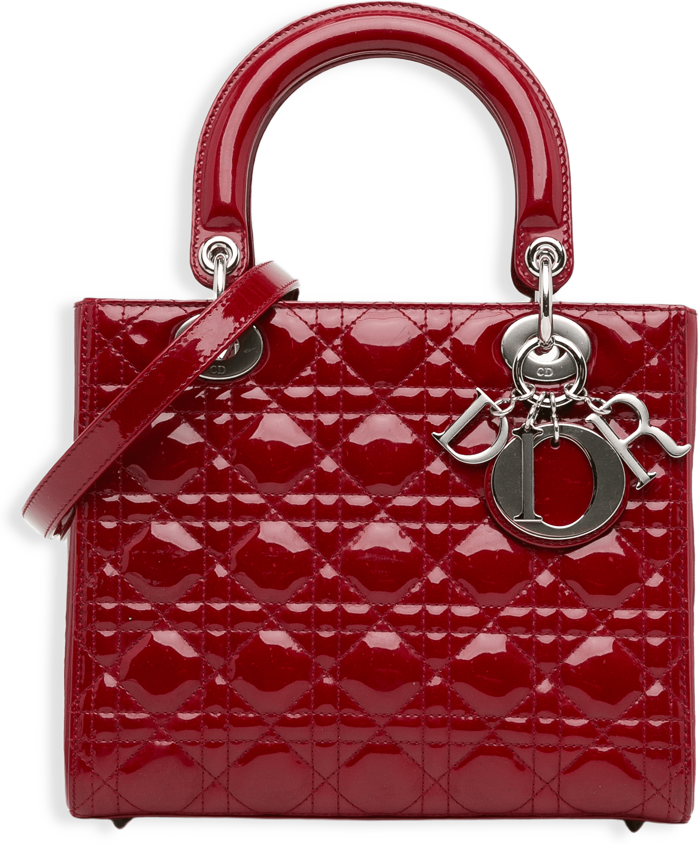 Dior Medium Patent Cannage Lady Dior