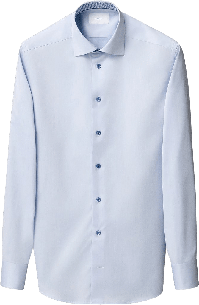 Signature Twill-skjorta Slim Fit, från Eton, i färgen light blue.