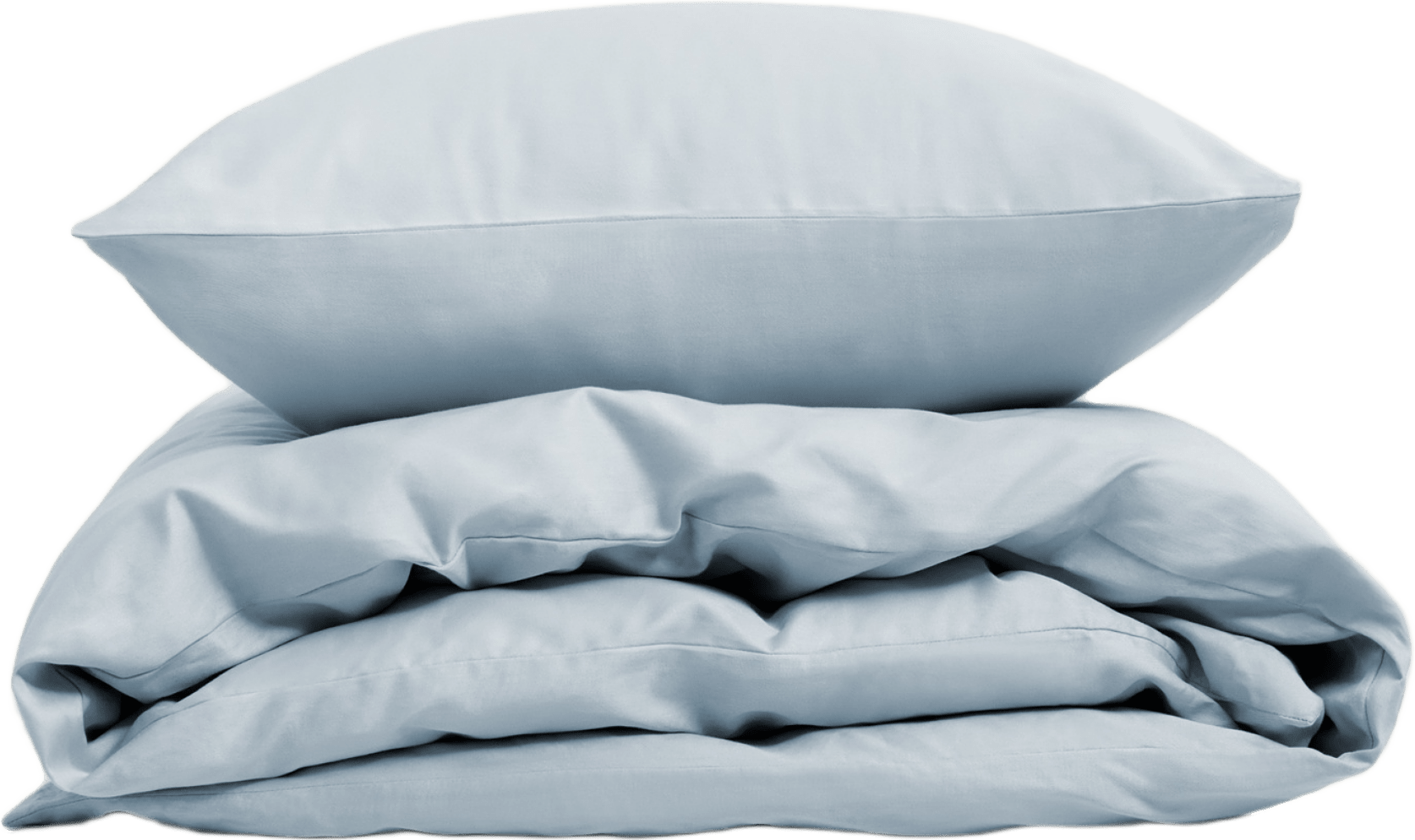 Bäddset Arkipelag Blank Enkelt Ljusblå 150x210cm Med 1st Örngott 50x60cm, från Arkipelag, i färgen ljusblå.