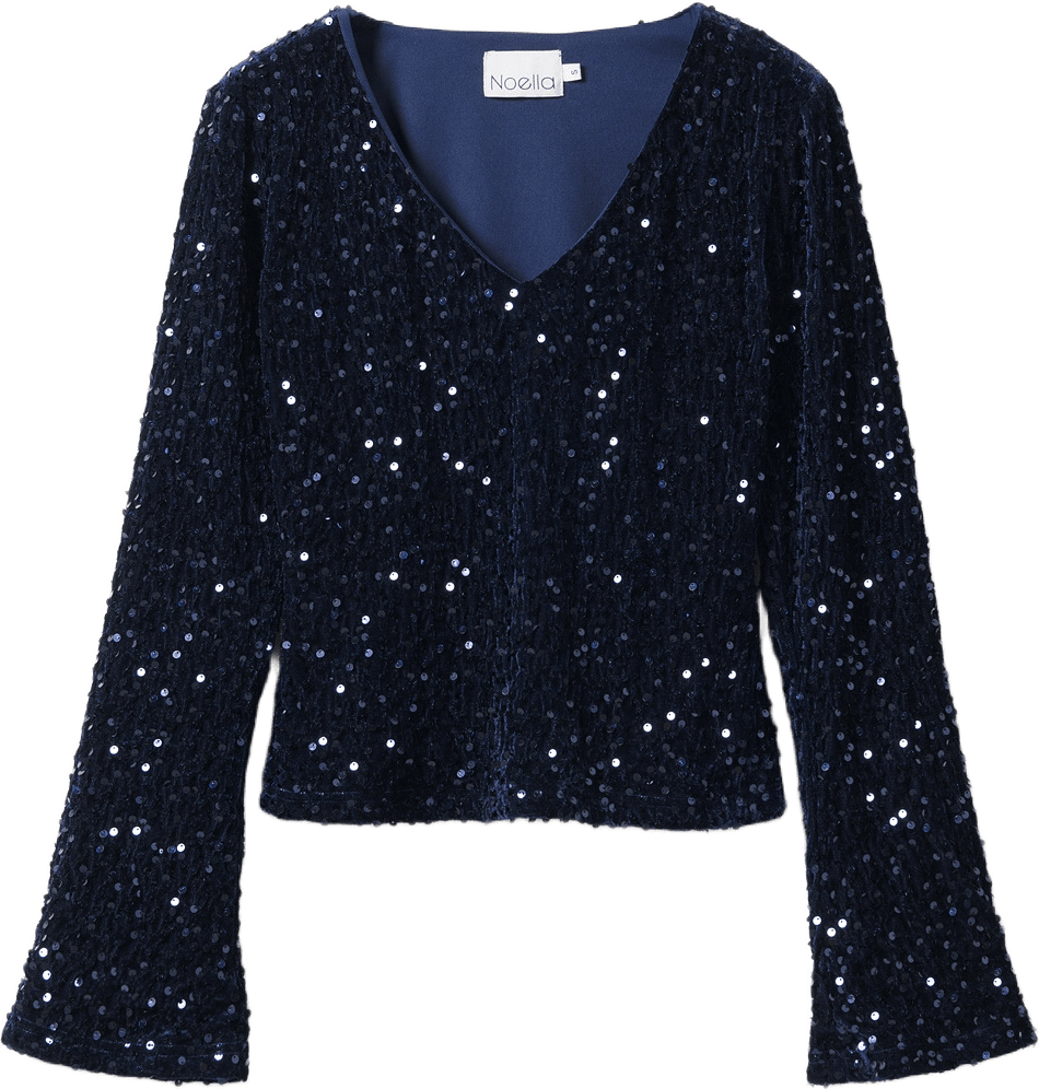 Lucille Top - Navy Blue, från Noella, i färgen navy blue.