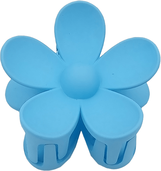 Blomformad Klämma, från Complement, i färgen navy.