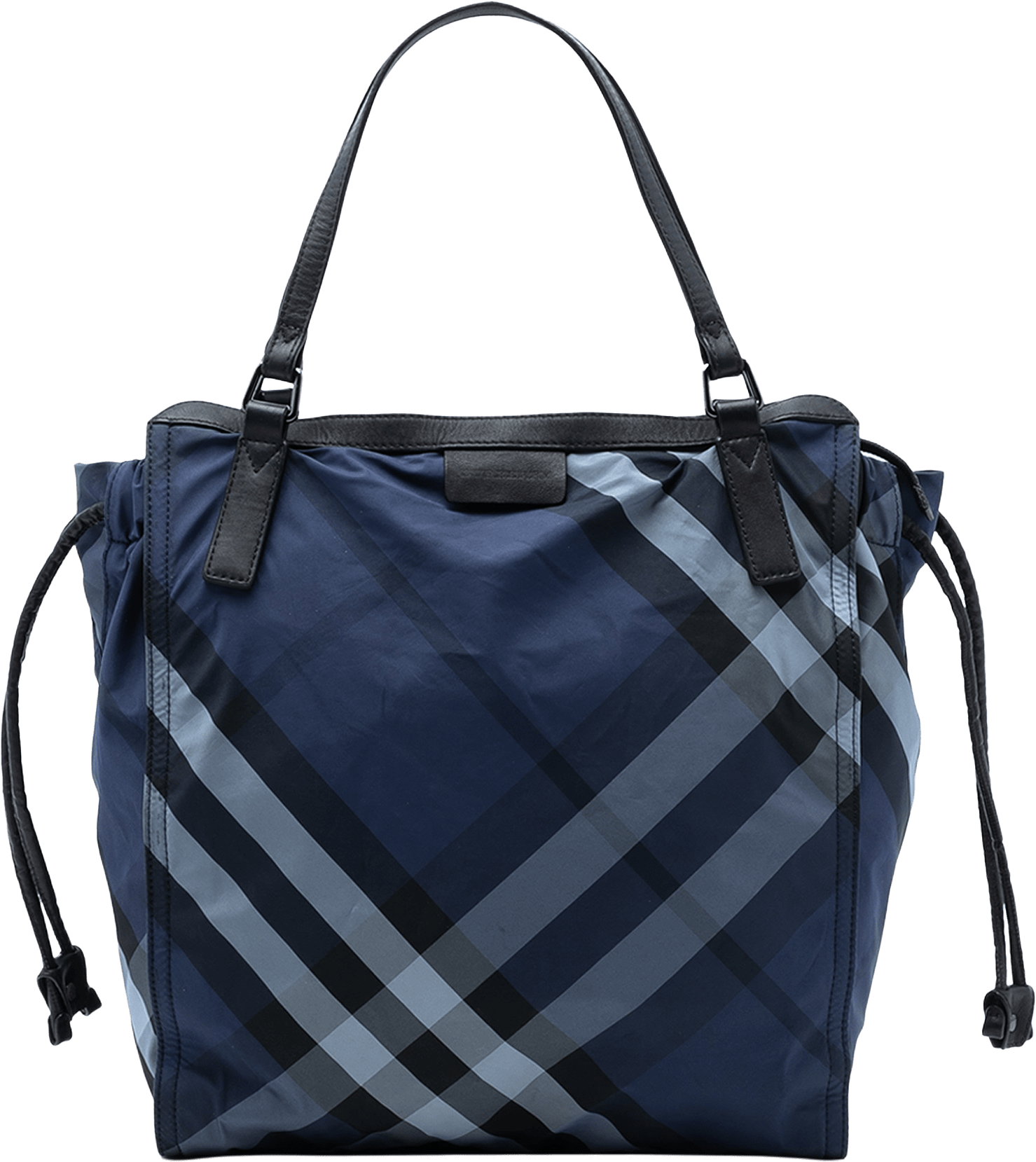 Burberry Supernova Check Nylon Buckleigh Tote, från Luxclusif, i färgen blue.