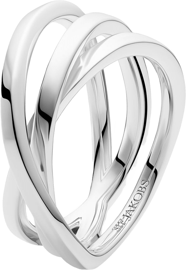 Ring Spirale Pianura, från Sif Jakobs Jewellery, i färgen silver.