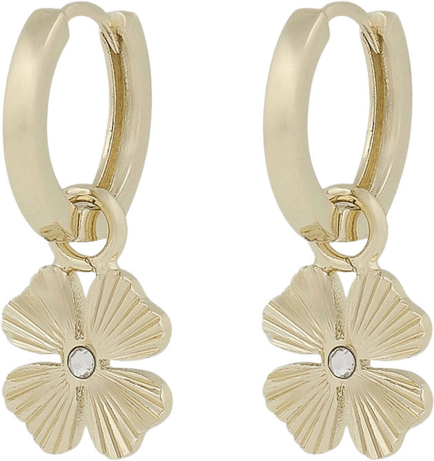 Rule Clover Pendant Ear, från SNÖ of Sweden, i färgen plain g.