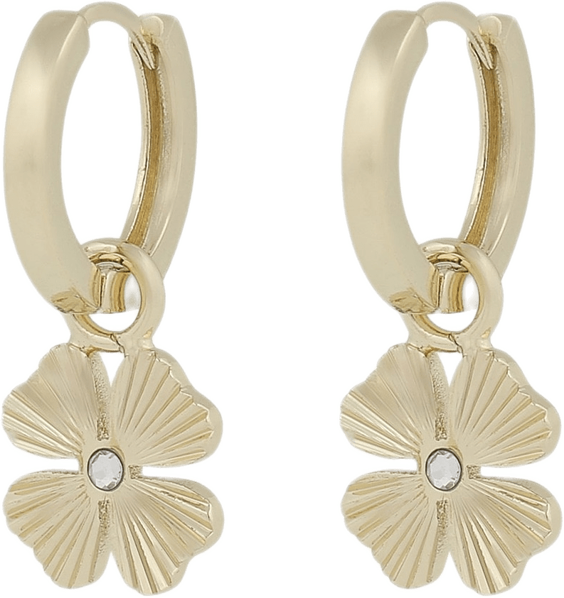 Rule Clover Pendant Ear, från SNÖ of Sweden, i färgen plain g.