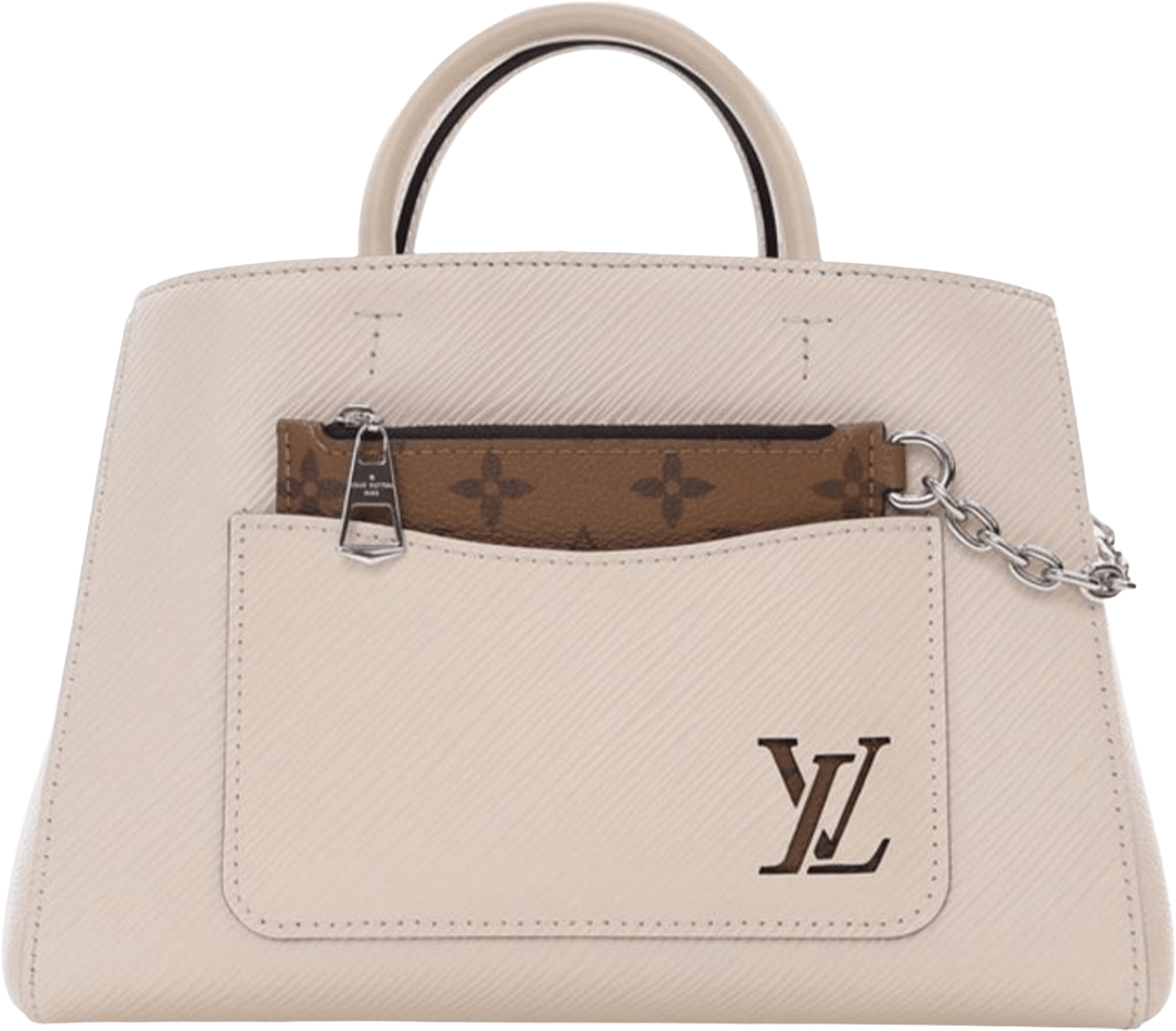 Louis Vuitton Epi Marelle Bb, från Luxclusif, i färgen white.