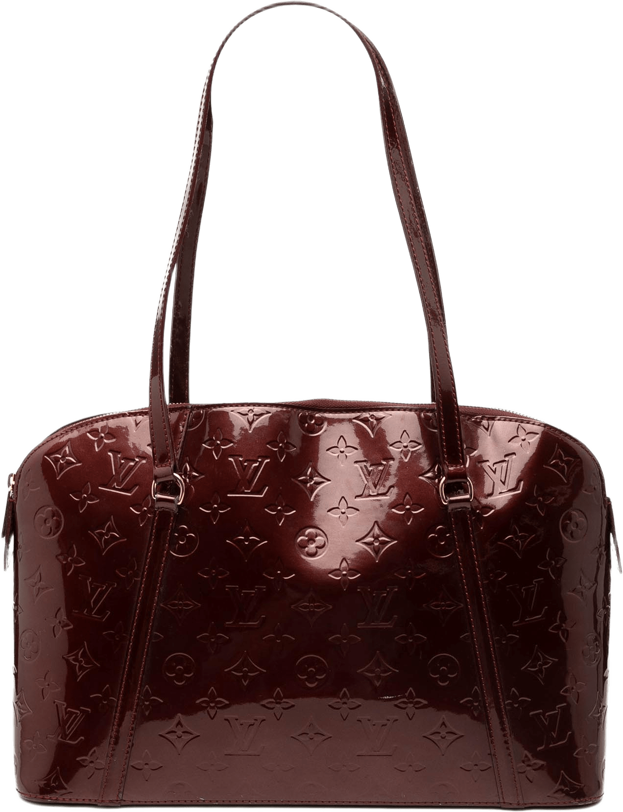 Louis Vuitton Monogram Vernis Avalon, från Luxclusif, i färgen purpur.