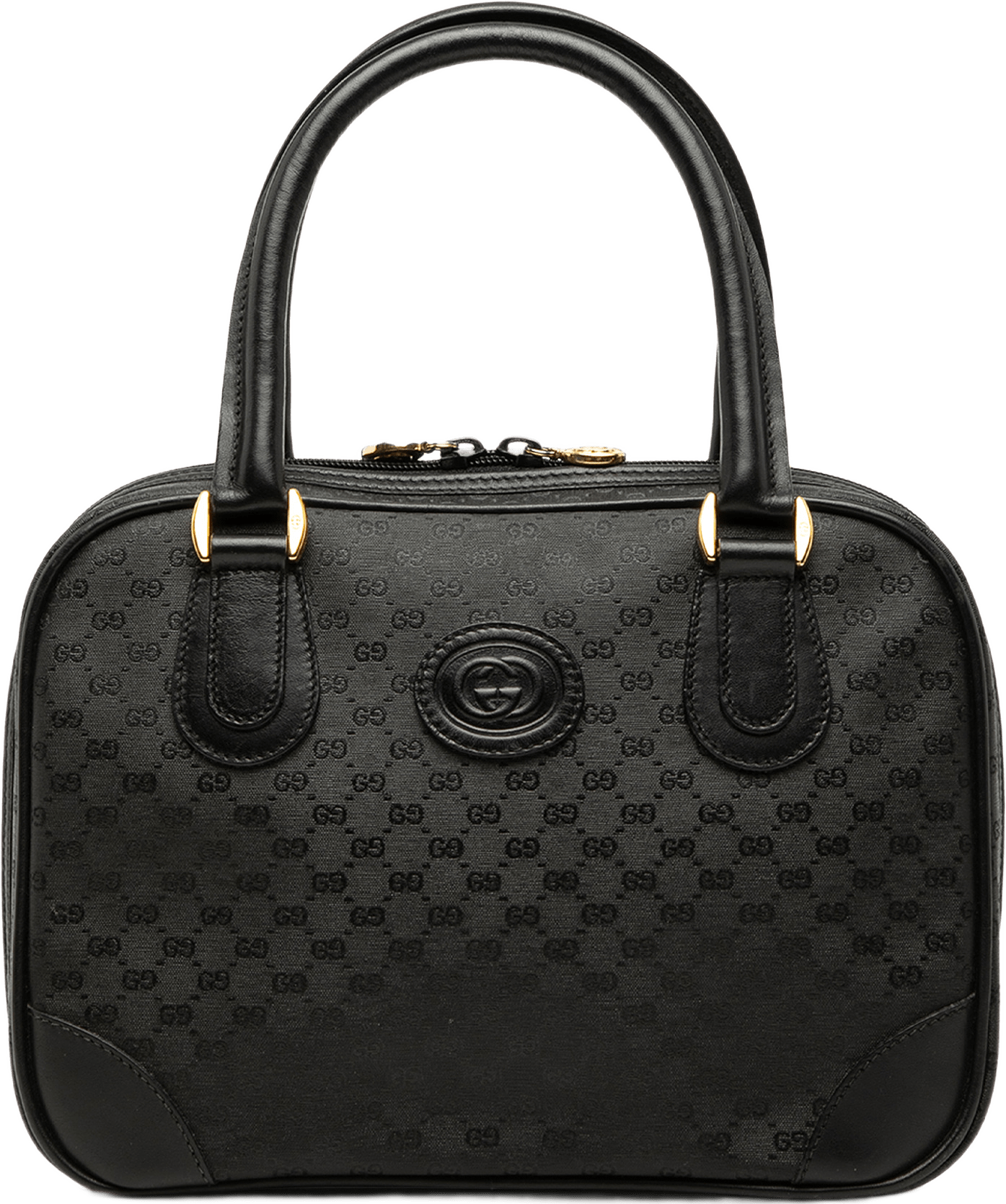 Gucci Micro Gg Supreme Handbag, från Luxclusif, i färgen black.