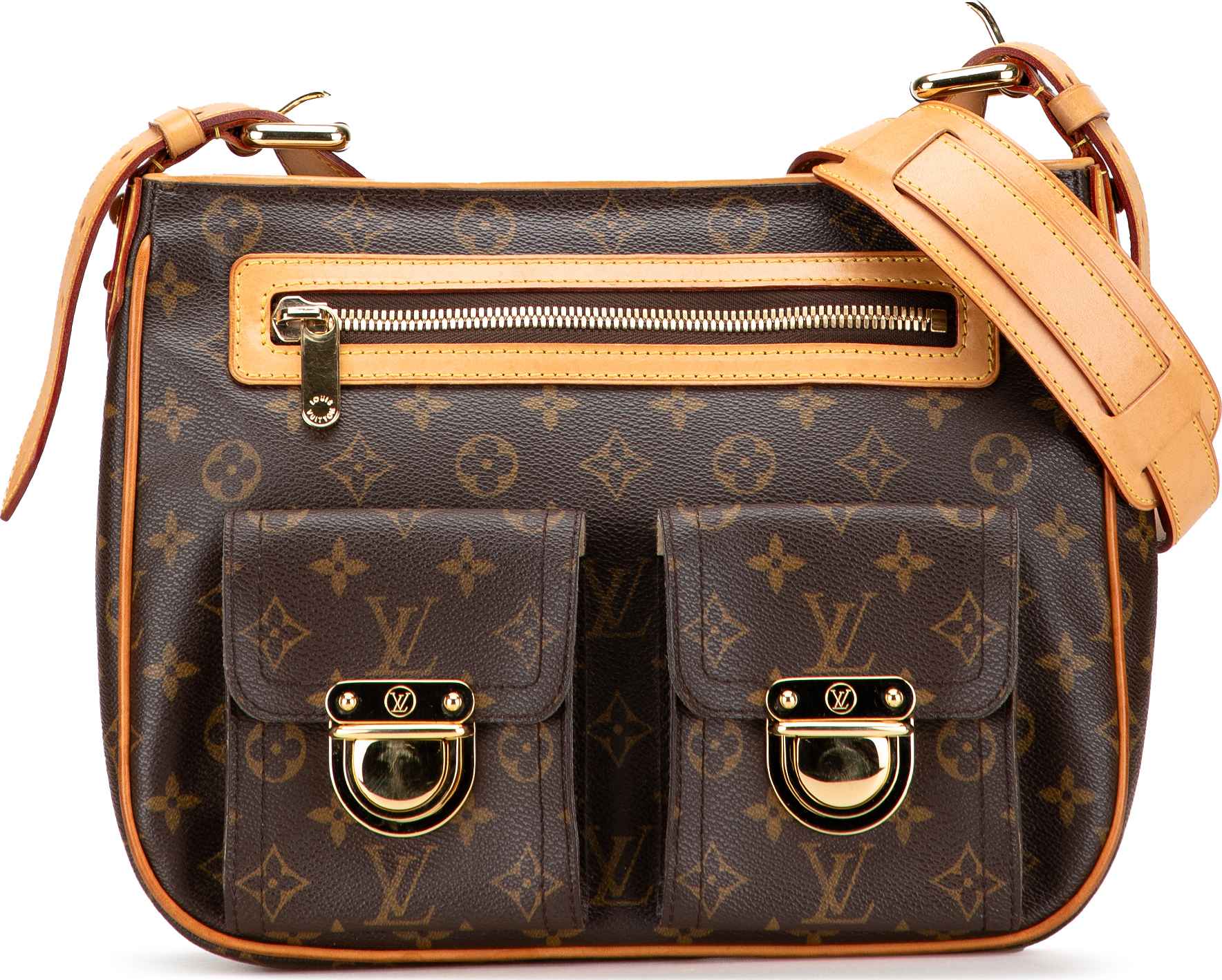 Louis Vuitton Monogram Hudson Gm, från Luxclusif, i färgen brown.