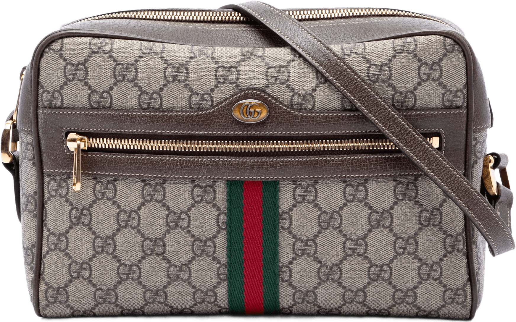 Gucci Gg Supreme Ophidia Crossbody, från Luxclusif, i färgen beige.