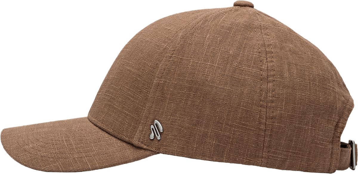Baseball Cap 107 Linen, från Stiksen, i färgen brown.