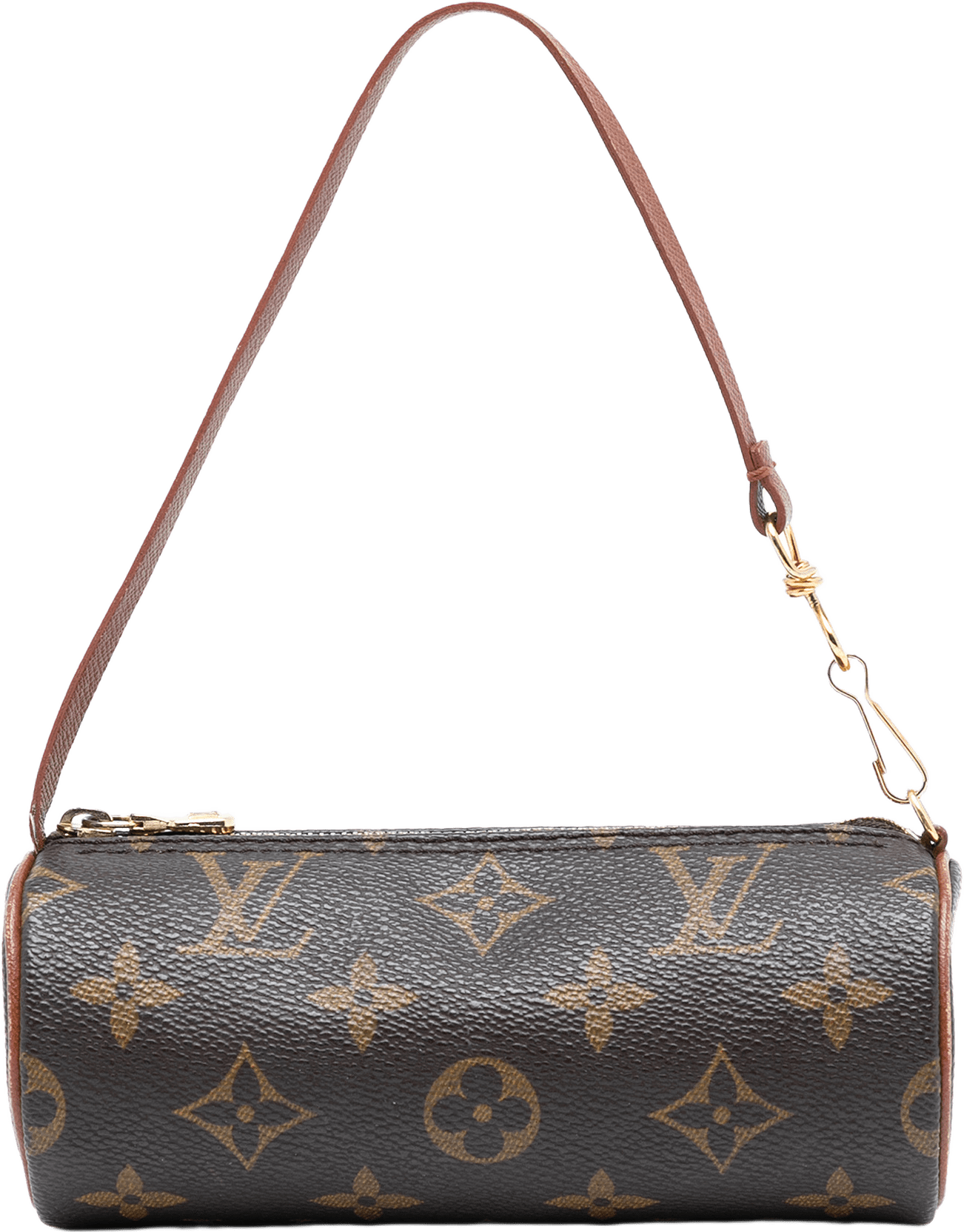Louis Vuitton Monogram Papillon Pochette, från Luxclusif, i färgen brown.
