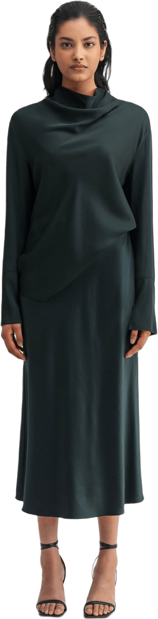 Hana Satin Silk Skirt
