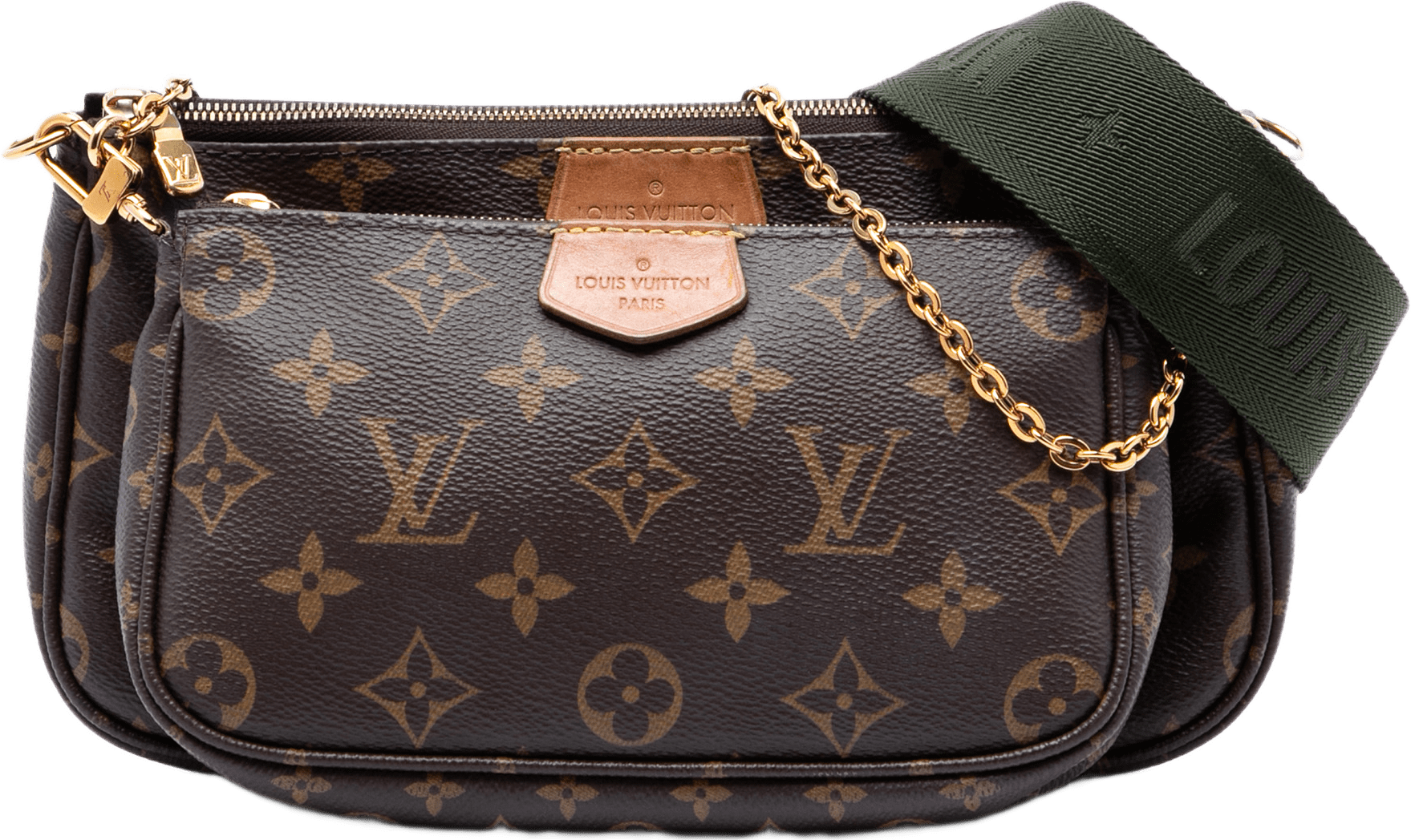 Louis Vuitton Monogram Multi Pochette Accessoires, från Luxclusif, i färgen brun.