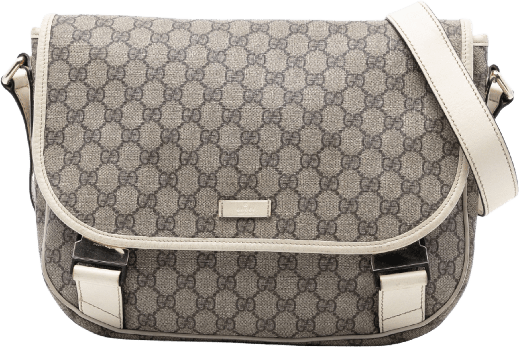 Gucci Gg Supreme Crossbody, från Luxclusif, i färgen beige.