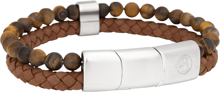 Leander Läderarmband, från by BILLGREN, i färgen brown.