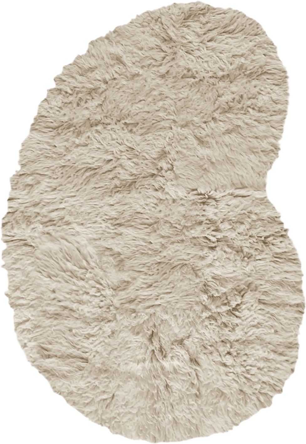 Residue Shaggy Ullmatta Oatmeal 235x350 cm, från Layered, i färgen oatmeal.