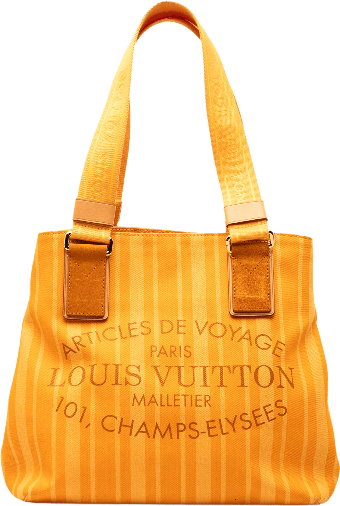 Louis Vuitton Canvas Plein Soleil Cabas Pm, från Luxclusif, i färgen gul.