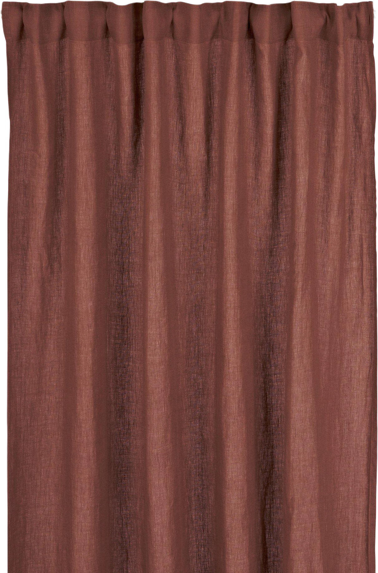 Julie Gardin 2p, från Svanefors, i färgen rostbrun.