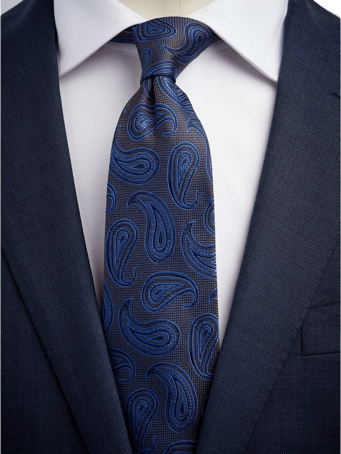 Tie Paisley, från John Henric, i färgen blue & beige.