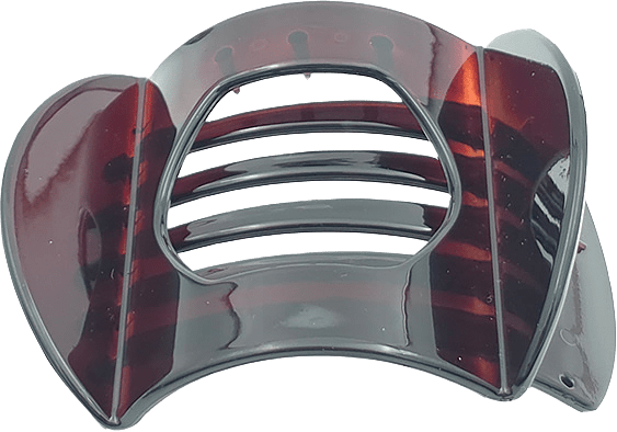 Hårklämma Platt Matt Svart 9,5cm, från Complement, i färgen Transp Brun.