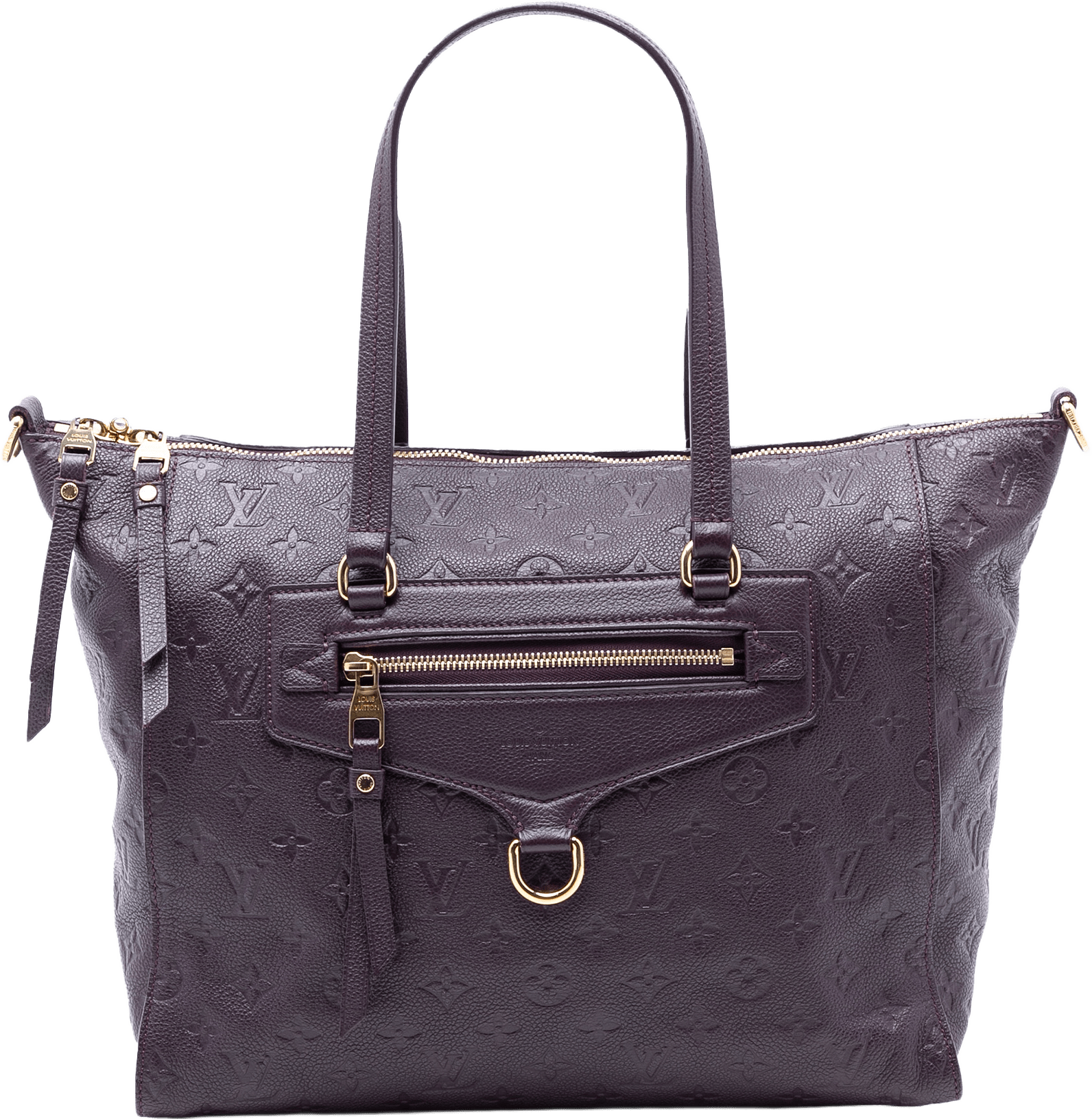 Louis Vuitton Monogram Empreinte Lumineuse Pm, från Luxclusif, i färgen violet.