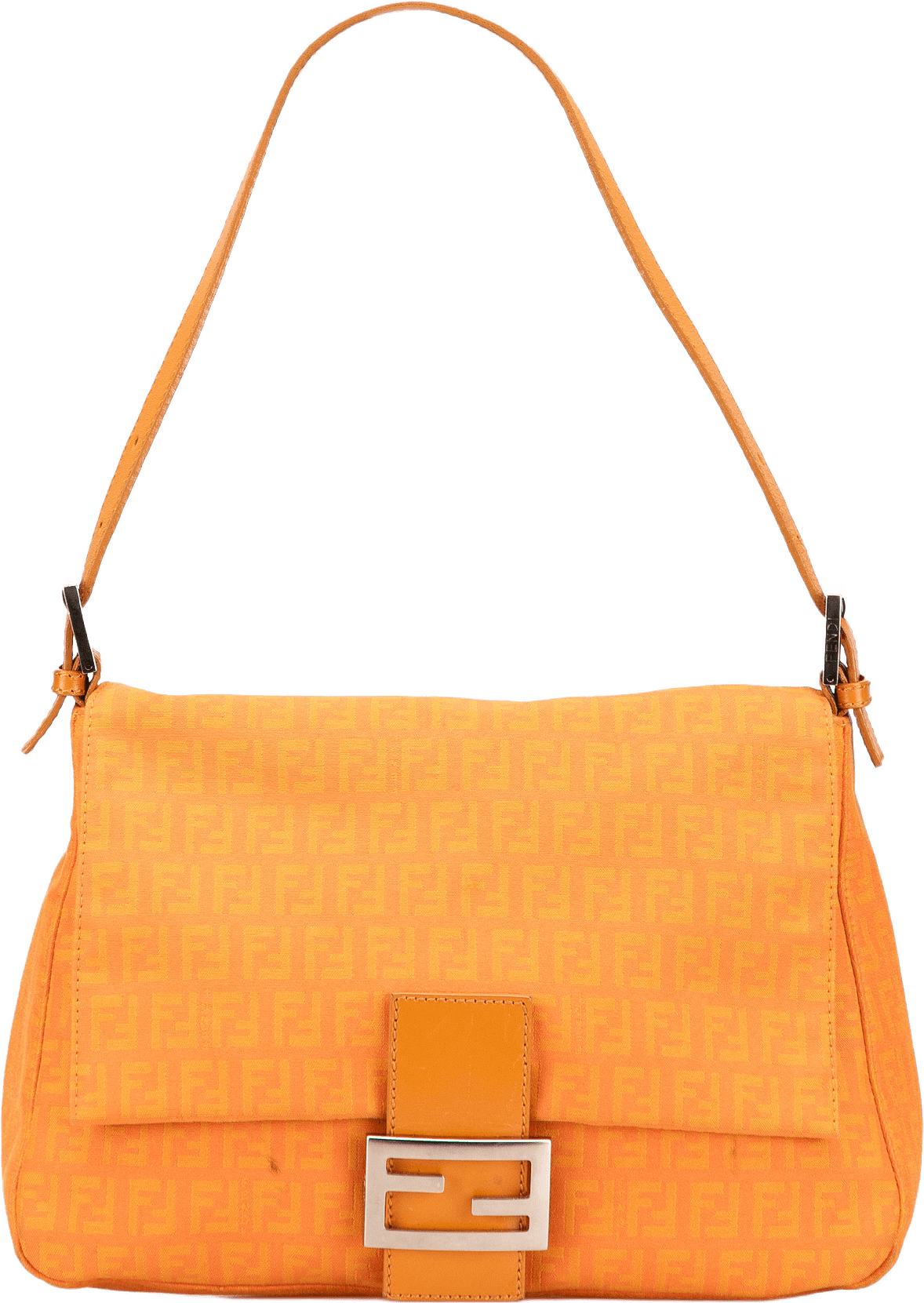Fendi Zucchino Canvas Mamma Forever, från Luxclusif, i färgen light orange.