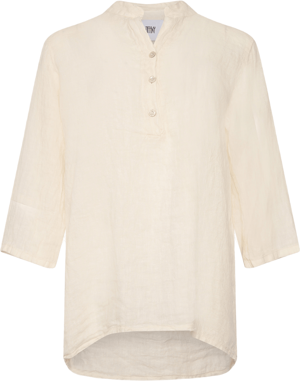17661, Shirt, Linen - Butter Cream, från Tiffany, i färgen butter cream.