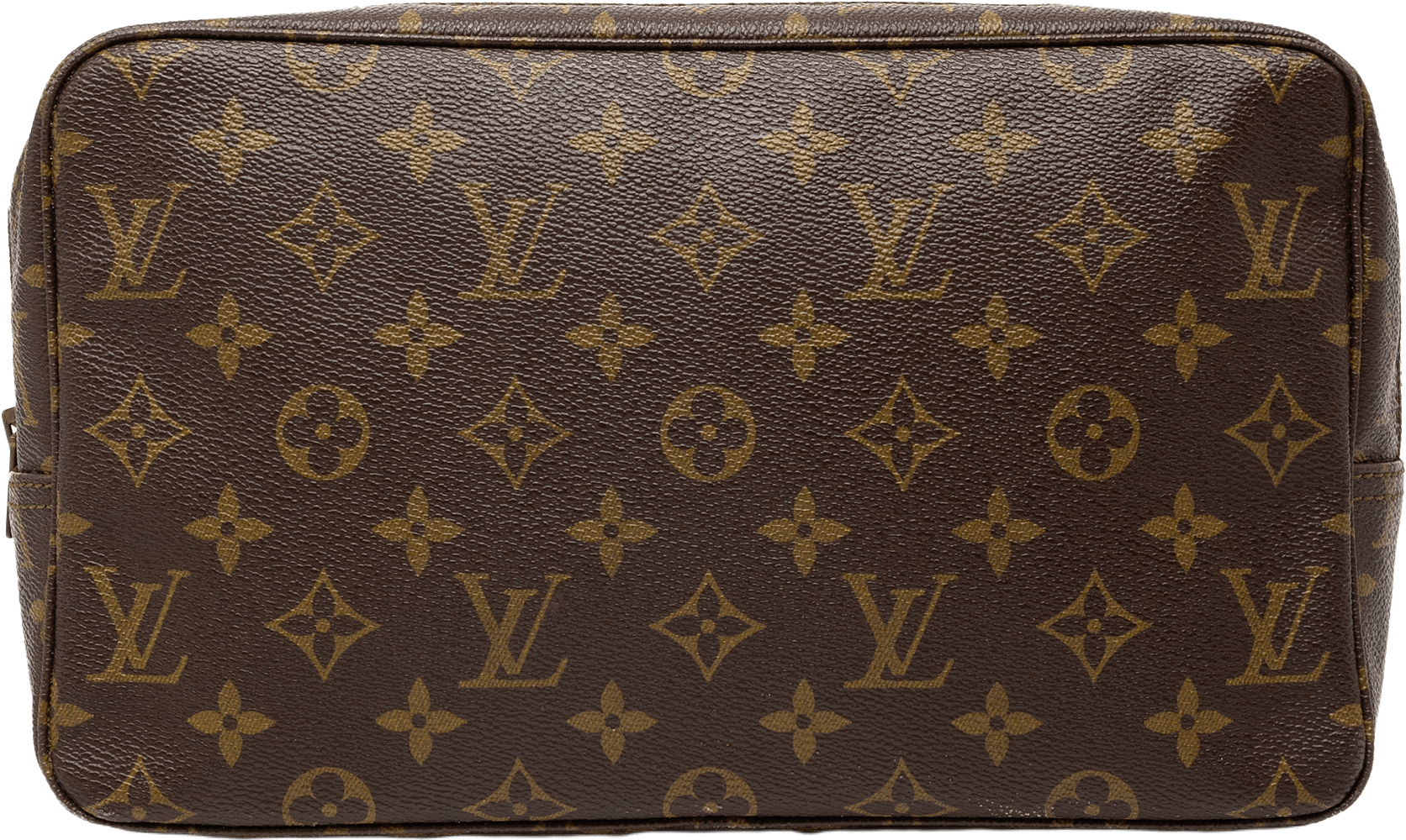 Louis Vuitton Monogram Trousse Toilette 28, från Luxclusif, i färgen brown.