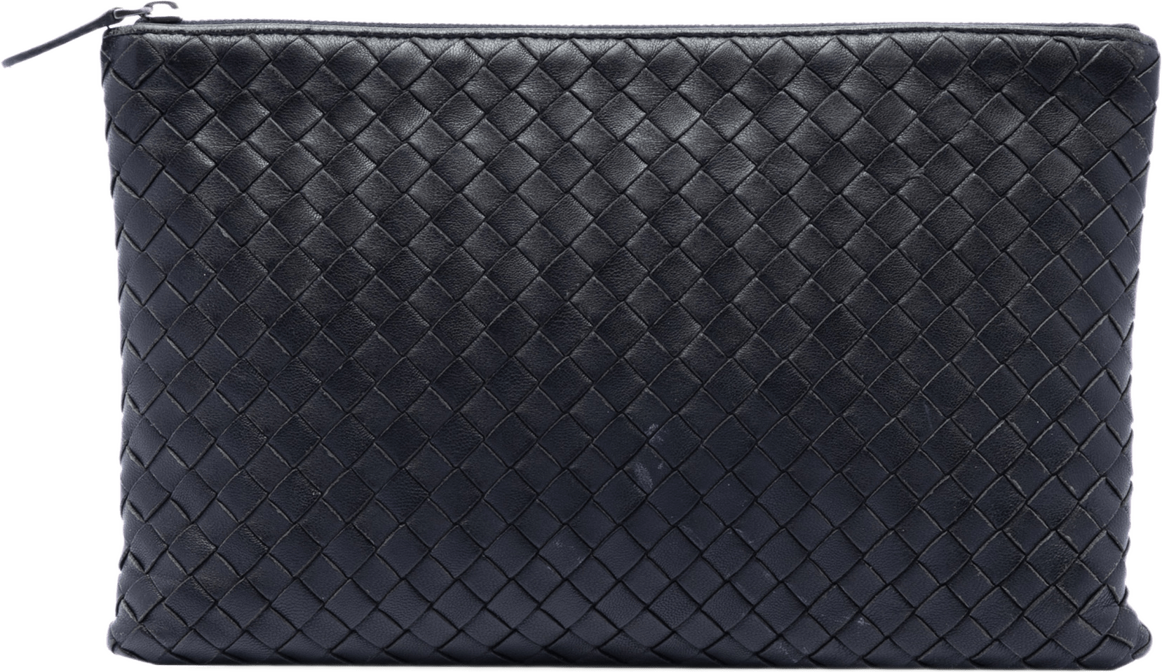 Bottega Veneta Nappa Intrecciato Clutch, från Luxclusif, i färgen black.