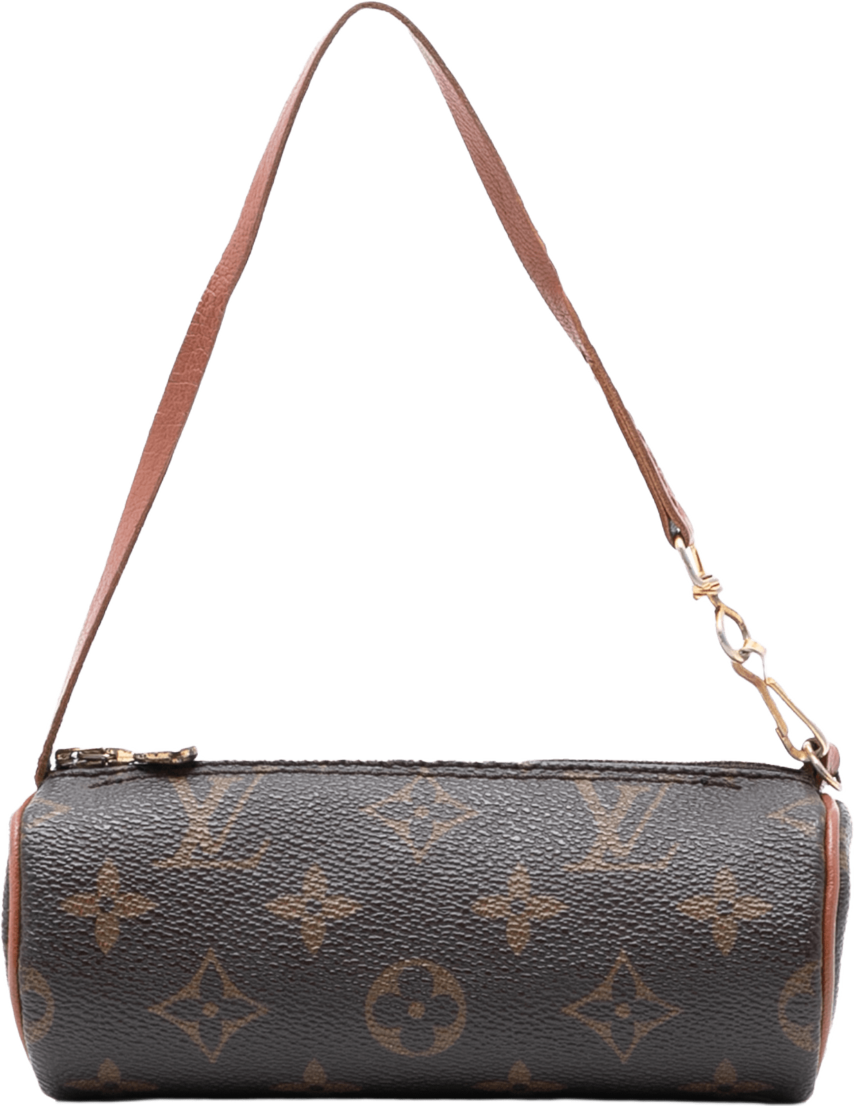 Louis Vuitton Monogram Papillon Pochette, från Luxclusif, i färgen brown.