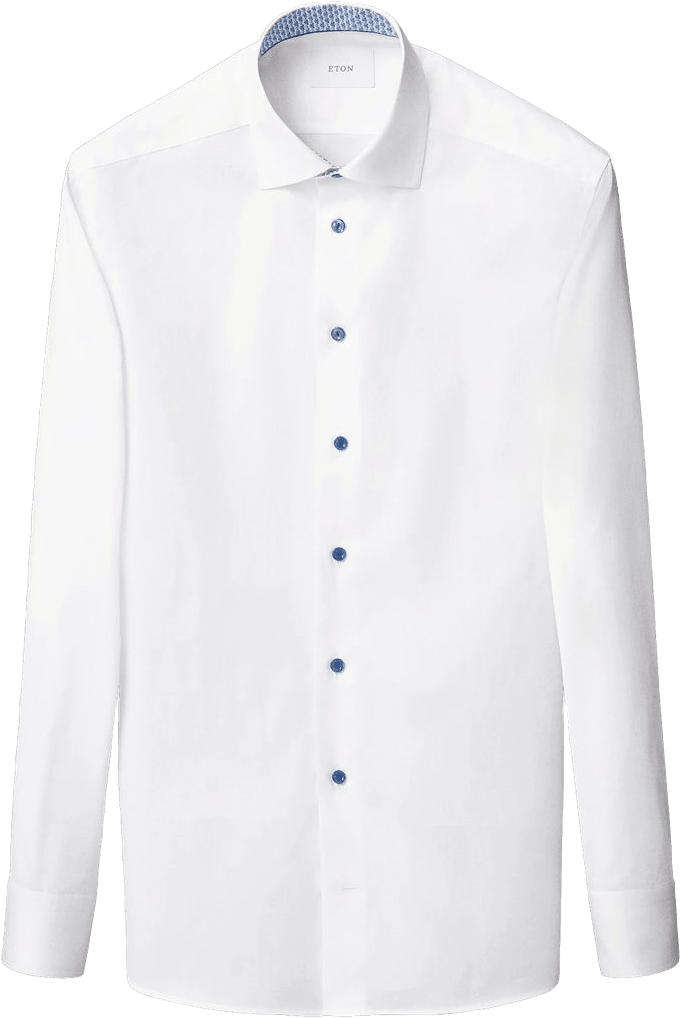 Signature Twill-skjorta Slim Fit, från Eton, i färgen white.