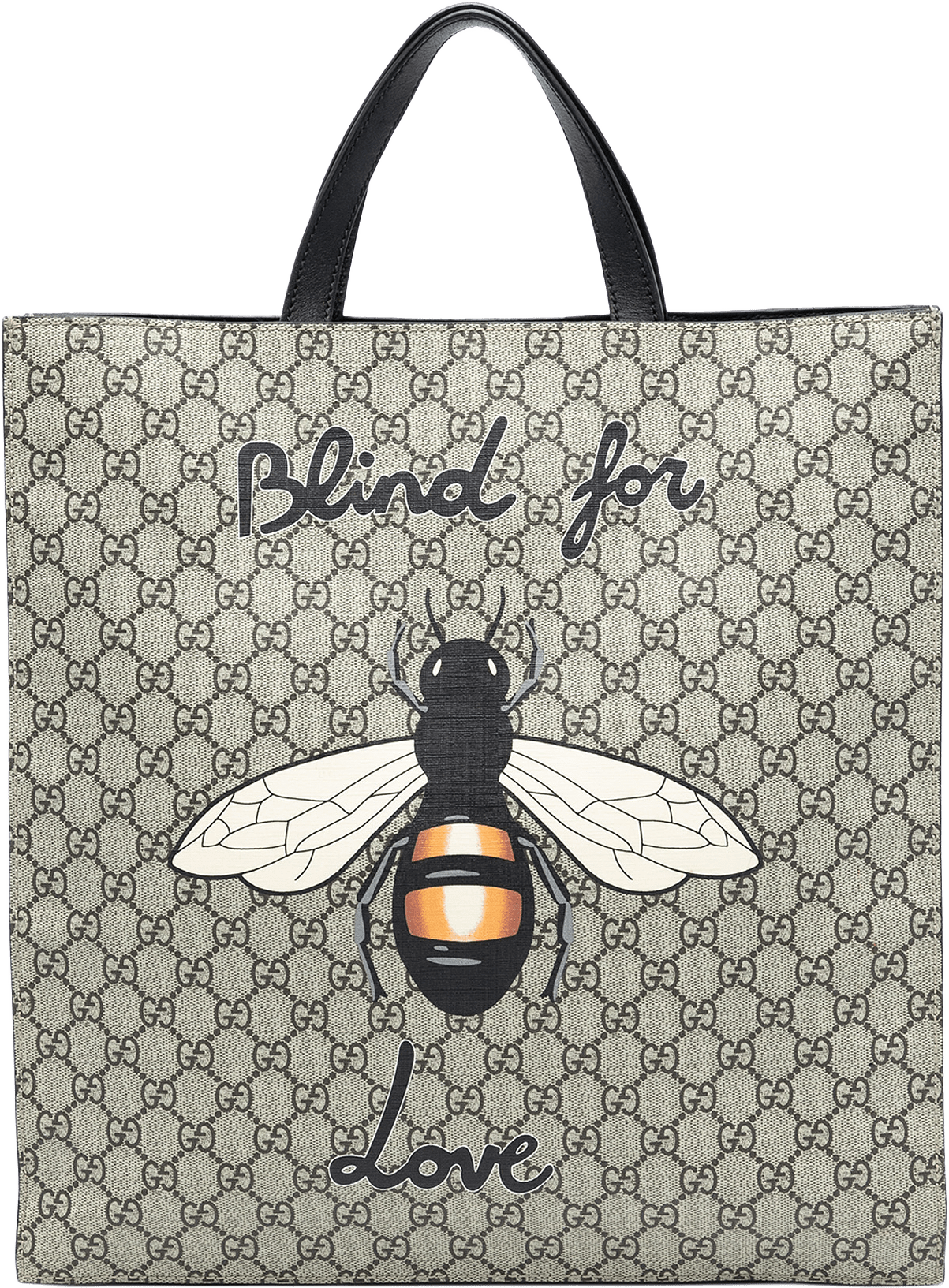 Gucci Gg Supreme Blind For Love Satchel, från Luxclusif, i färgen beige.