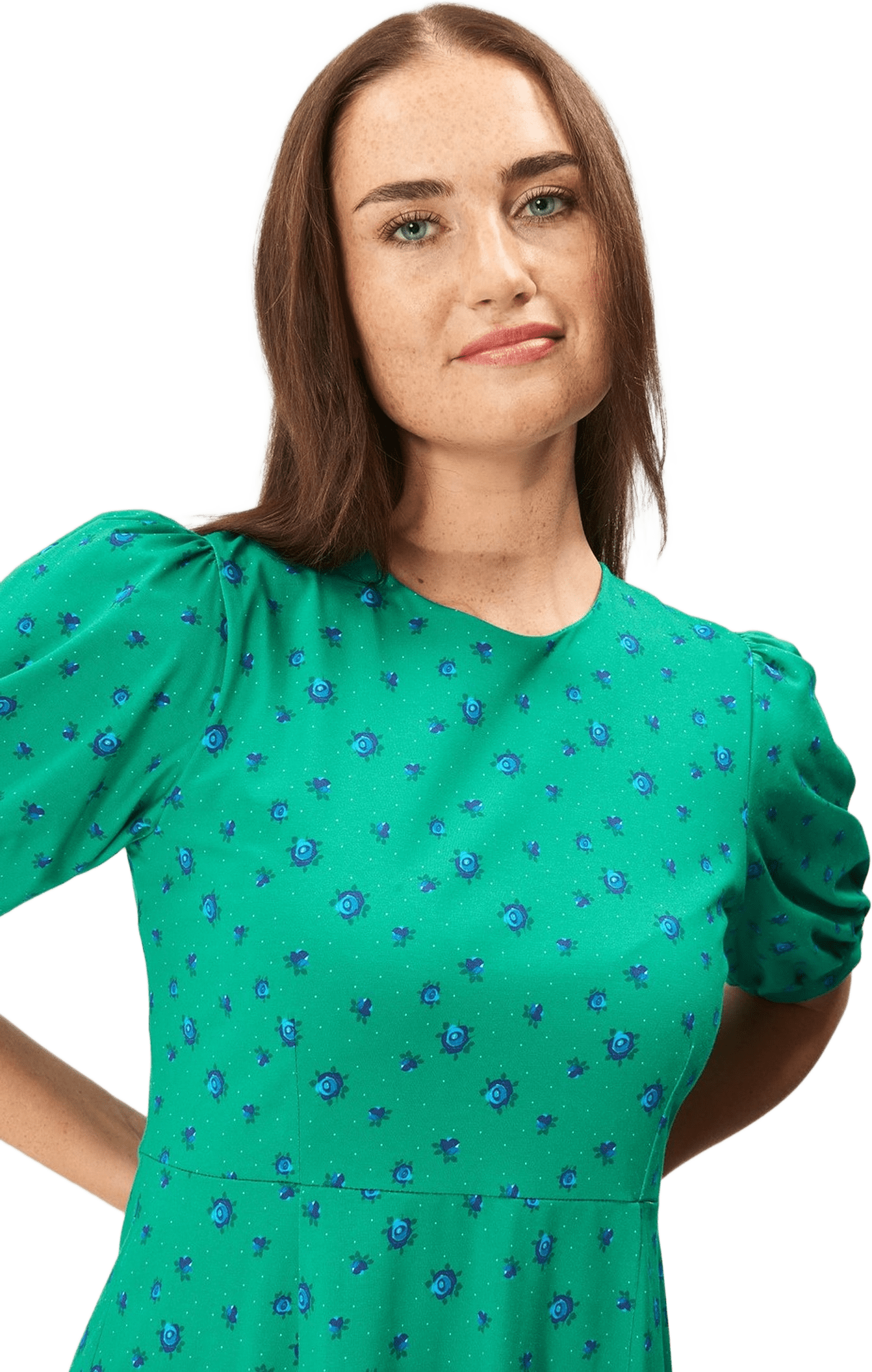 Fernanda Dress, från Jumperfabriken, i färgen green.