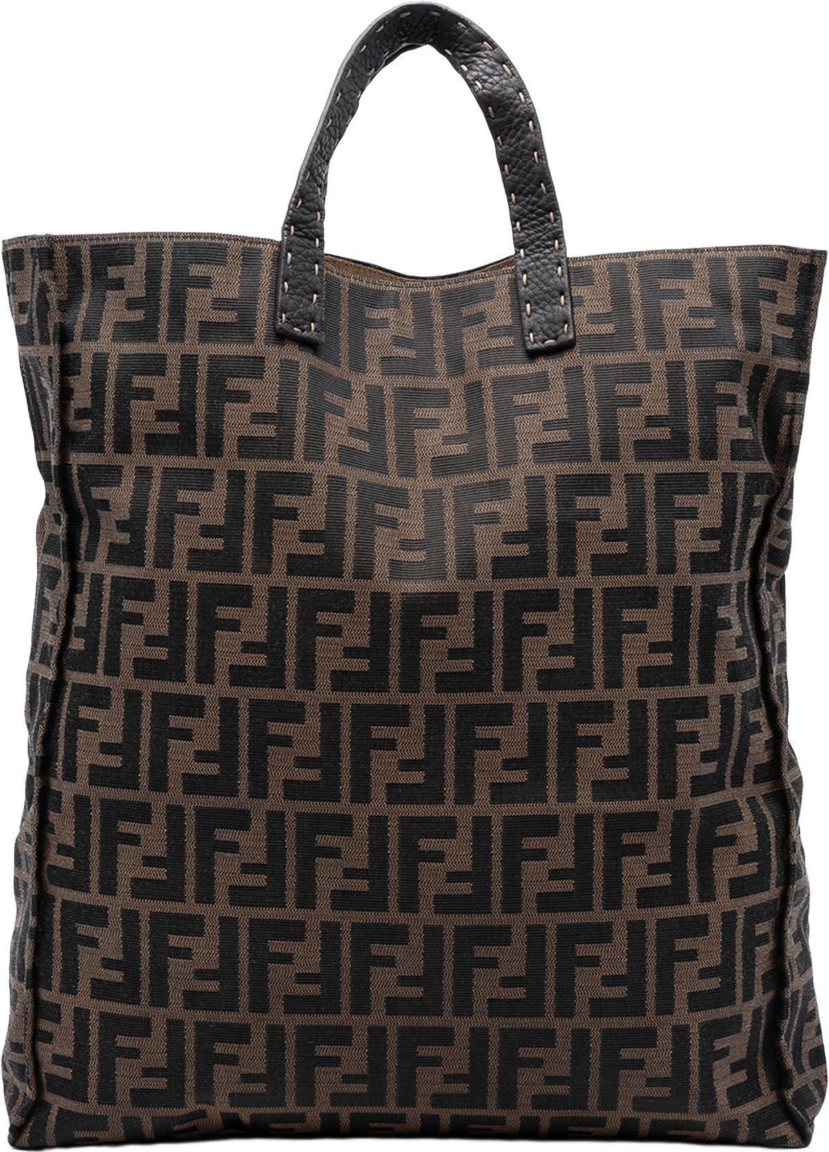 Fendi Zucca Canvas Selleria Shopping Tote, från Luxclusif, i färgen brown.