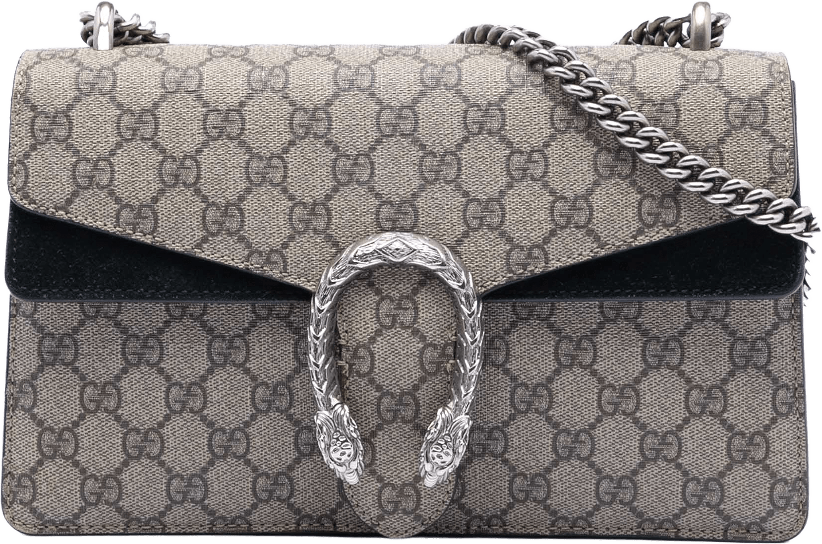 Gucci Medium Gg Supreme Dionysus Shoulder Bag, från Luxclusif, i färgen beige.