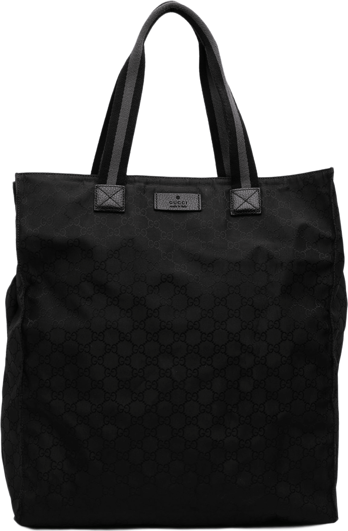 Gucci Gg Nylon Web Tote, från Luxclusif, i färgen svart.